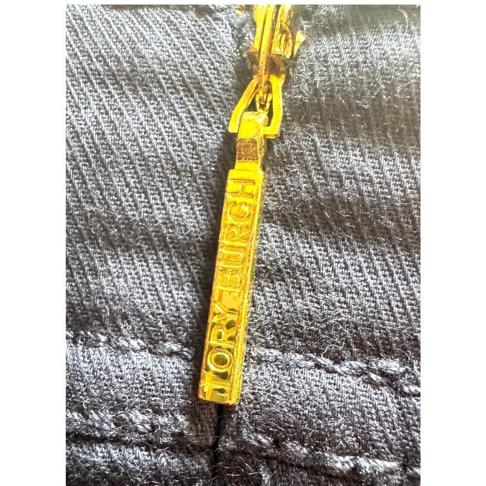 TORY BURCH Cotton Cargo Sailor Skirt with Kick Pleat Pockets Buttons Size 4 - Picture 6 of 6